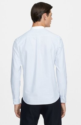 A.P.C. Extra Trim Fit Band Collar Oxford Woven Shirt
