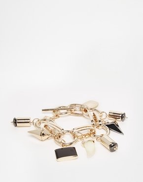 Kardashian Kollection Chunky Charm Bracelet - Gold