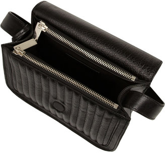 Alexander McQueen Padlock small textured-leather shoulder bag
