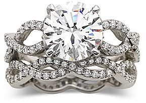 JCPenney DiamonArt® Cubic Zirconia Engagement Ring Set