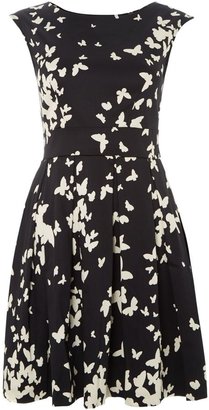 Closet Butterfly print v back dress