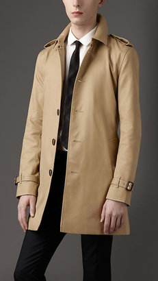 Burberry Mid-Length Technical Cotton Trench Coat