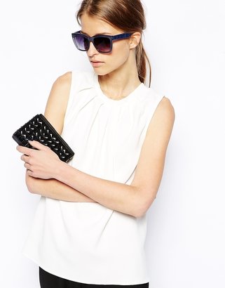 French Connection Bright Neon Clutch Bag