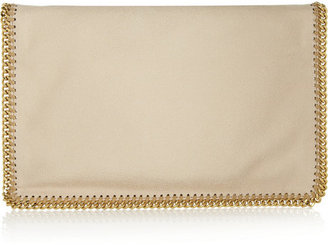 Stella McCartney The Falabella faux brushed-leather clutch