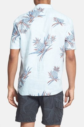 Tommy Bahama 'Pineapple Aficionado' Regular Fit Short Sleeve Linen Sport Shirt
