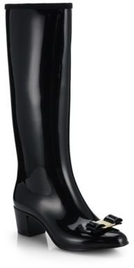 Niper Bow Knee-High Rain Boots