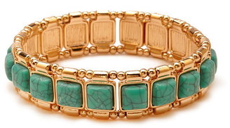 Forever 21 Faux Turquoise Stretch Bracelet