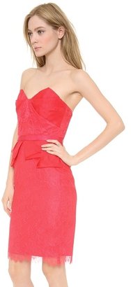 Notte by Marchesa 3135 Notte by Marchesa Strapless Lace Cocktail Dress