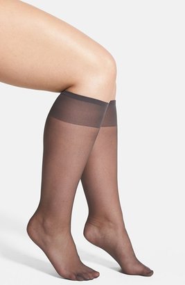 Nordstrom Sheer Knee High Socks (3-Pack) (Plus Size & Plus Size Tall) (3 for $30)