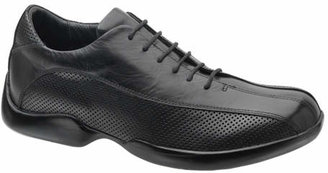 Aetrex Men's Gamercy Perforated Oxford - Black Leather Bicycle Toe Shoes
