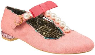 Irregular Choice Calla lily leather round toe flat shoes