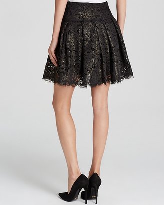 DKNY Metallic Floral Lace Mini Skirt - Bloomingdale's Exclusive