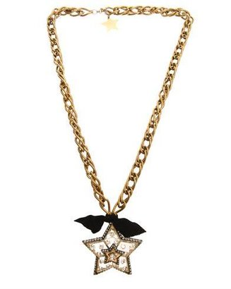 Lanvin Altair star brooch necklace
