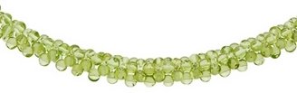 Ice.com 2684 175 Carat Peridot Bead Necklace w/ Sterling Silver Toggle Clasp