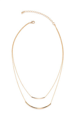 The Limited Double Strand Curve Necklace