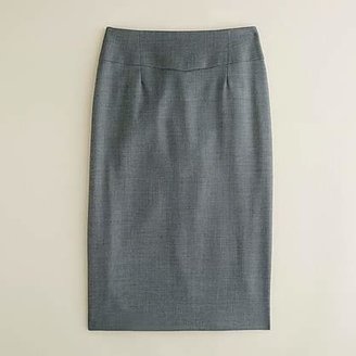 J.Crew Petite telegraph pencil skirt in Super 120s wool