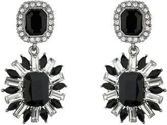 Mikey Square & bauette stones earring
