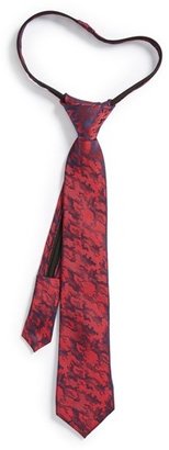 Nordstrom 'Field Camo' Silk Zipper Tie (Big Boys)