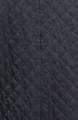 Eileen Fisher Stand Collar Quilted Long Jacket (Plus Size)