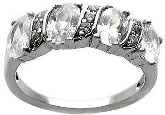 Lord & Taylor Silver Tone and Cubic Zirconia Ring