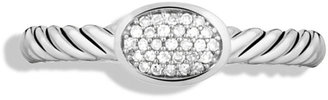David Yurman Cable Collectibles Oval Ring with Diamonds