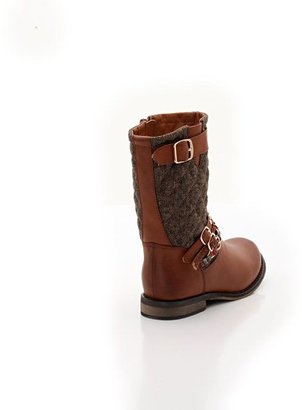 La Redoute R kids Quilted Biker-Style Boots