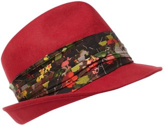 Paul Smith Trilby with cadre print floral band