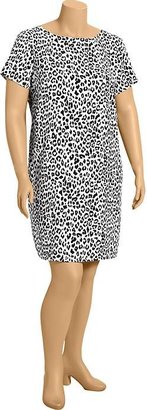 Old Navy Women's Plus Tie-Back Printed Shift Dresses