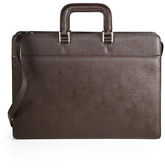 Saks Fifth Avenue Leather Briefcase
