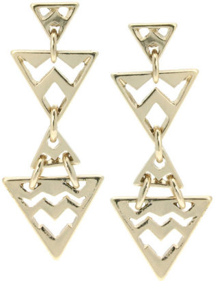 French Connection Women's Graphic Stud Drop Earrings