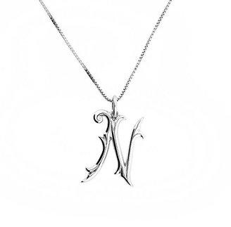 House of Fraser Azendi Sterling Silver and Diamond N Pendant