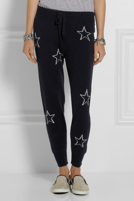 Chinti and Parker Star intarsia cashmere track pants