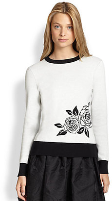 Kate Spade Rose Intarsia Sweater