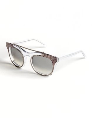 Vera Wang Miela Butterfly Sunglasses with Clip-On Plate