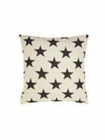 House of Fraser Tori Murphy Antares Star cushion black on linen 40x40