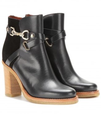Mulberry Dorset Summer Leather And Suede Ankle Boots