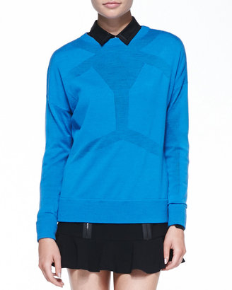 Robert Rodriguez Android Merino Seamed Sweater