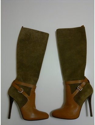 Ralph Lauren COLLECTION Khaki Leather Boots