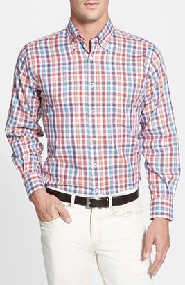 Peter Millar 'Carmel' Regular Fit Plaid Sport Shirt (Tall)
