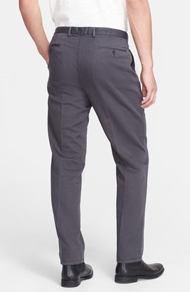 John Varvatos Collection Slim Fit Cotton & Linen Pants
