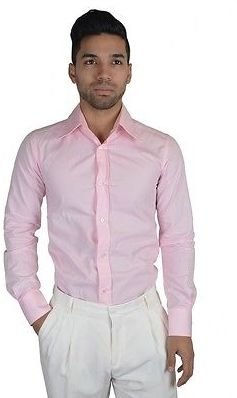 Dolce & Gabbana Pink Long Sleeve Dress Fitted Shirt US 15 IT 38