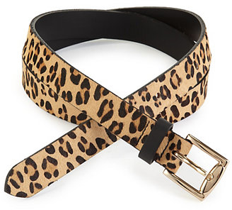 Marks and Spencer M&s Collection Leather Leopard Print Belt