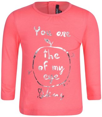 DKNY Baby Girls Pink 'Apple Of My Eye' Print Top