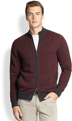 Saks Fifth Avenue Herringbone Cashmere Sweater