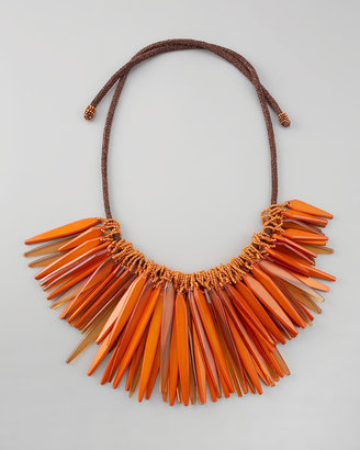 Donna Karan Small Cluster Necklace, Tangerine