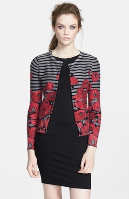 Tracy Reese Graphic Stripe Cardigan