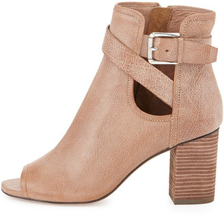 Donald J Pliner Greco Peep-Toe Ankle Bootie, Taupe
