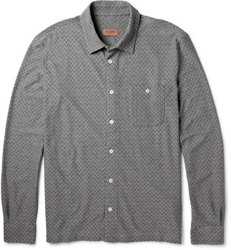 Missoni Zig-Zag Woven-Jersey Shirt