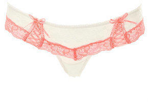 Charlotte Russe Lacy Lace-Up Thong Panties