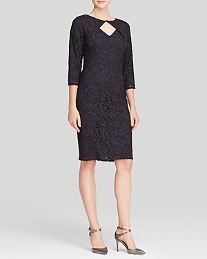 Adrianna Papell Dress - Origami Cutout Lace
